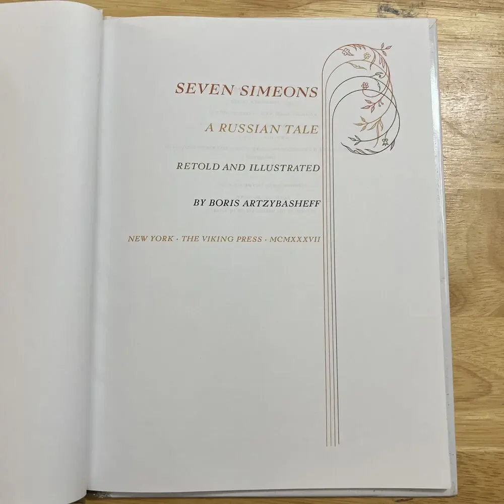 Seven Simeons by Boris Artzybasheff A Weekly Reader Hardcover Book 2004 Edition